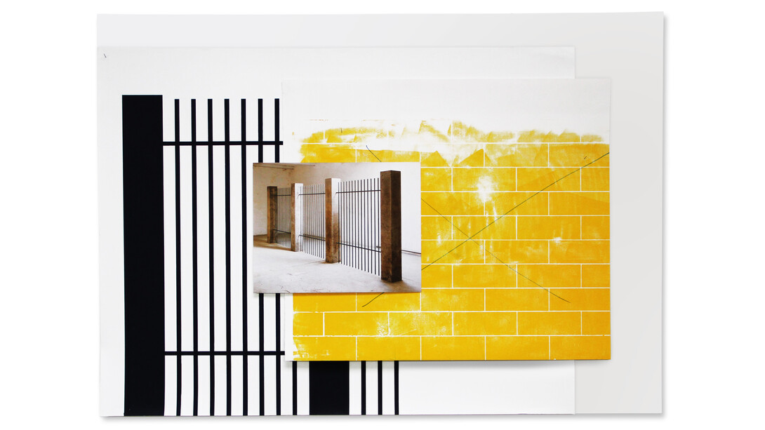 Hubert Kiecol  O.T., 2017, Drawing, monotype, photograph, mounting plate, acrylic glass 100 x 140 cm / 39 3/8 x 55 1/8 inches