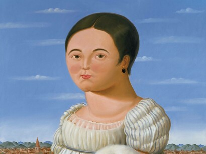 Fernando Botero,  Mademoiselle Rivière, after Ingres, 2005 © Würth Collection, Leopold Museum, Vienna, Austria
