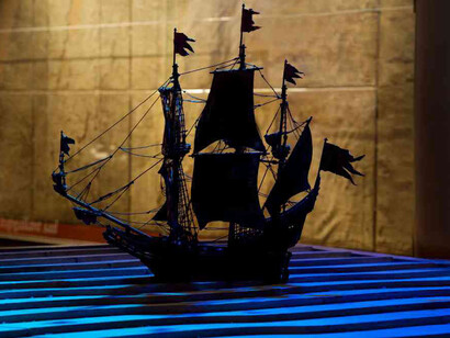 The sailing ship, exhibition view. Courtesy of The Vasa Museum