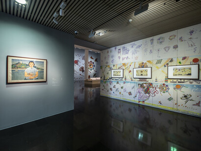 Various artists, Attuning to life-ode to the forest. Zhu Danian's nature poetry, exhibition view. Courtesy of Tsinghua University Art Museum