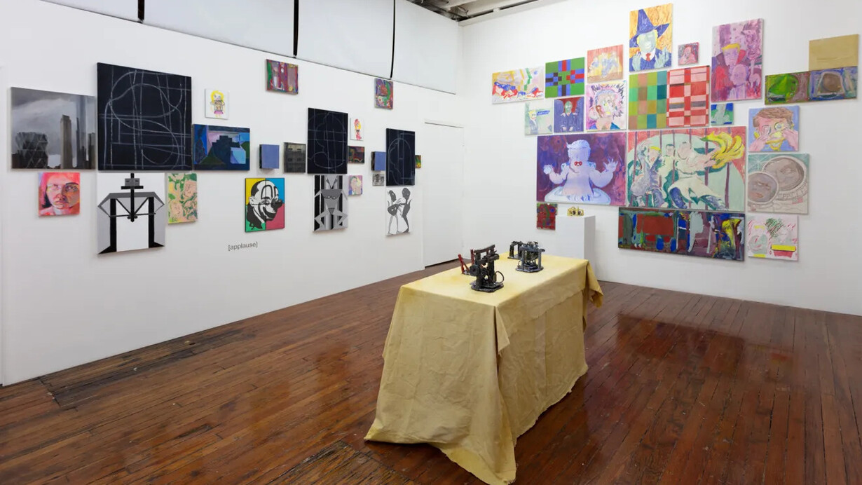 Graham Collins, Workers playtime, exhibition view. Courtesy of Halsey McKay Gallery 