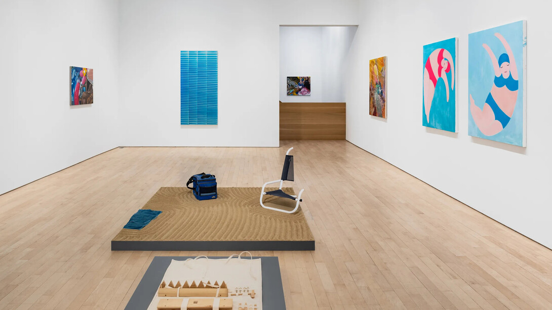 Various artists, Immensity of blue, exhibition view. Courtesy of Jane Lombard Gallery 