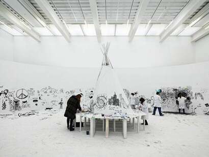 Pawel Althamer, The Neighbors, 2014, Exhibition views, New Museum. Photo: Benoit Pailley