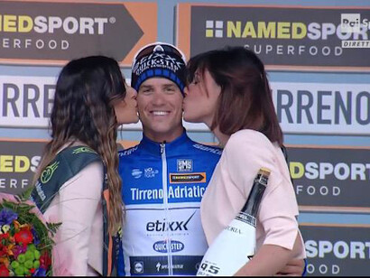 Stybar, maglia azzurra 2a Tappa