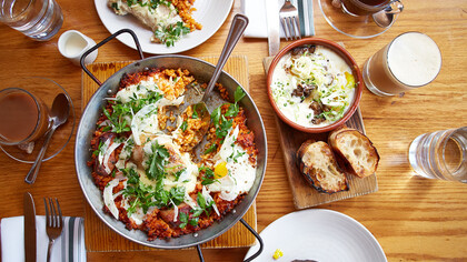 A big brunch is the best way to start the day