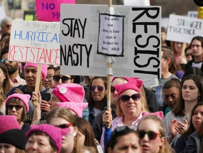 Women’s March highlights as huge crowds protest Trump in the US: “We’re not going away”