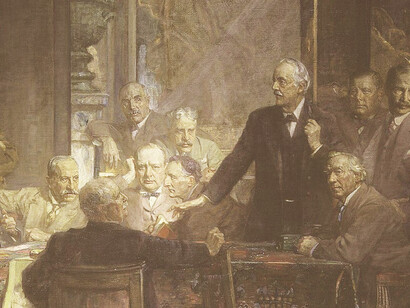 James Guthrie(1859–1930), Statesmen of World War I, work given to the National Portrait Gallery, London in 1930, UK