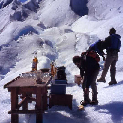 Perito Moreno, whisky on the rocks