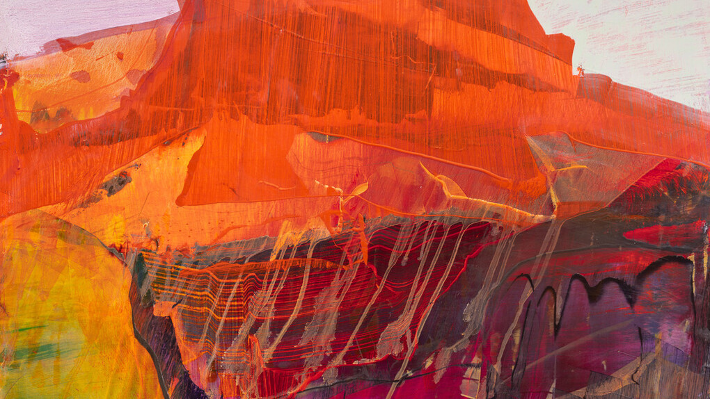James Lavadour, Home ground, artwork in exhibition. Courtesy of PDX Contemporary Art