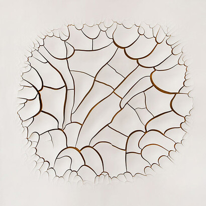 Adriana Varejão, Monocromo Roma I, 2016, Oil and plaster on canvas, 70 7/8 × 70 7/8 inches (180 × 180 cm) © Adriana Varejão. Photo by Vicente de Mello