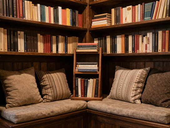 Il pensatoio emerge come il luogo più autentico della casa, uno spazio minimo ma capace di custodire pensiero, silenzio e interiorità