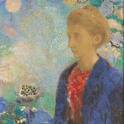 Odilon Redon, Baronne de Domecy, circa 1900, pastello e grafite, Getty Center, Los Angeles, US