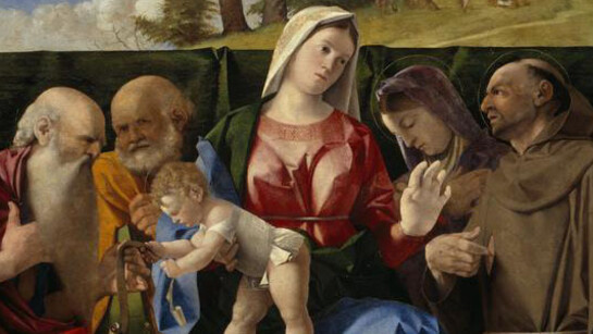 Lorenzo Lotto, The Virgin and Child with Saints Jerome, Peter, Francis and an Unidentified Female Saint