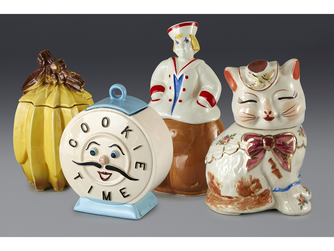 Cookie jars formerly in the collection of Andy Warhol. Image courtesy the Movado Group 
