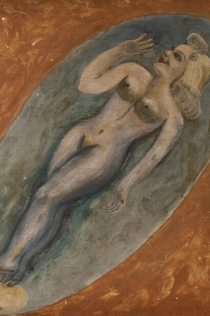 Ernest Schelling (By Golly), Pinup (Double-sided) (detail), ca. 1950s. Courtesy of Ricco/Maresca Gallery.