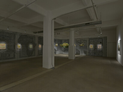 Hew Locke. Beyond the Sea Wall, Installation shot, Image courtesy of the Artist and Hales Gallery, London, Copyright of the Artist