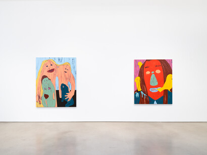 Nicola Tyson, I am a teapot, exhibition view. Courtesy of Petzel Gallery