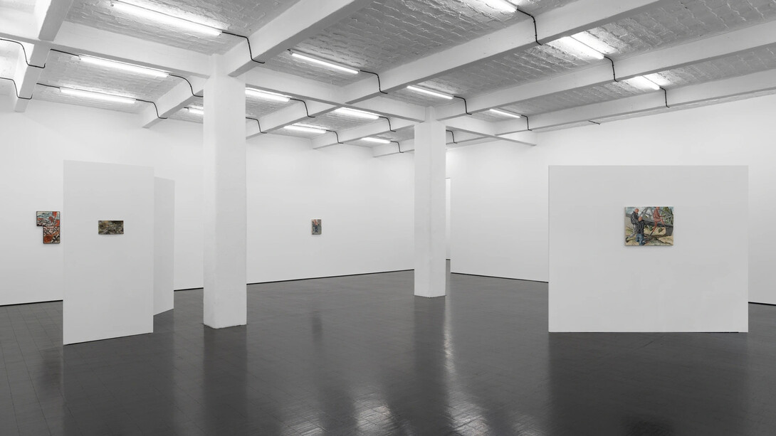 Jannis Marwitz, The directionality of fur, exhibition view. Courtesy of Trautwein Herleth Gallery