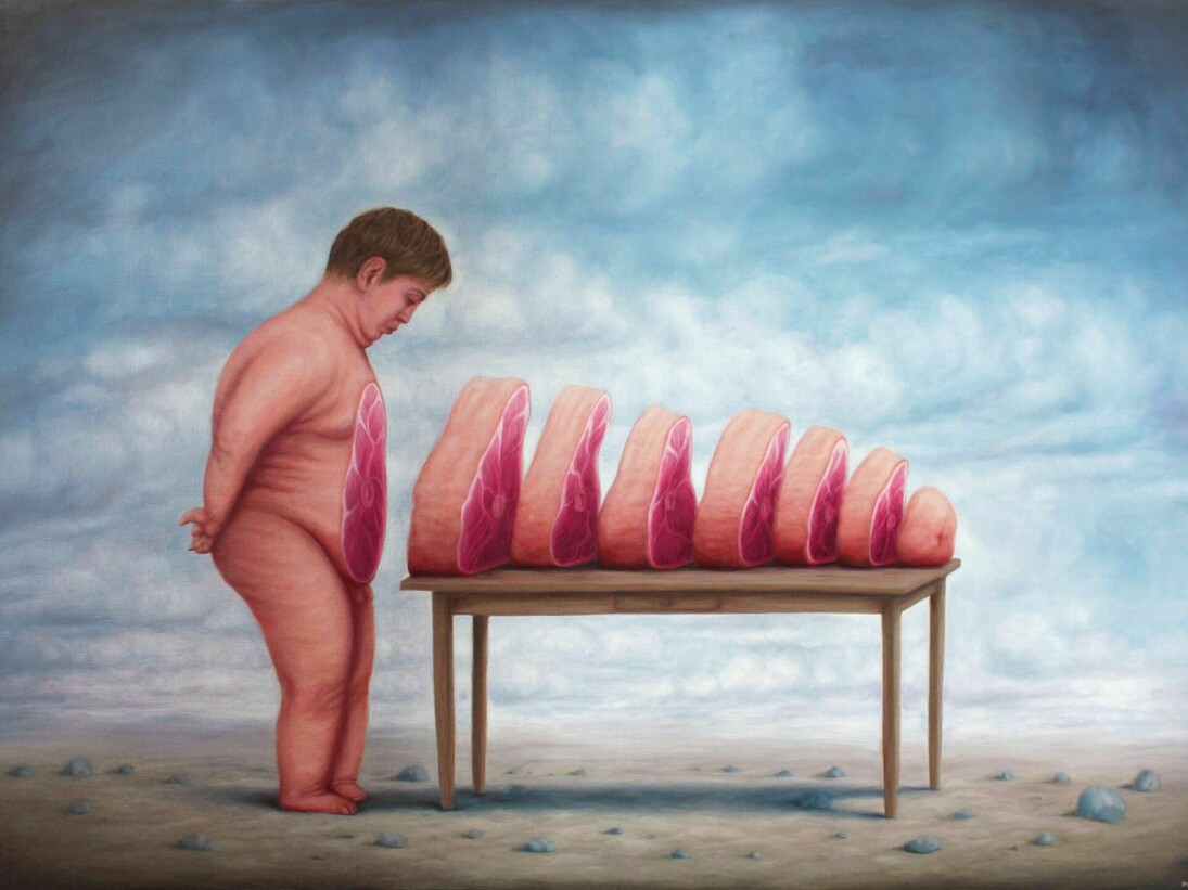 Bruno Pontiroli, Le ventre Ö , table. Courtesy of Fousion Gallery