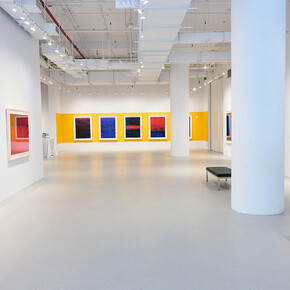 Sohan Qadri, In search of transcendence, exhibition view. Courtesy of Sundaram Tagore Gallery