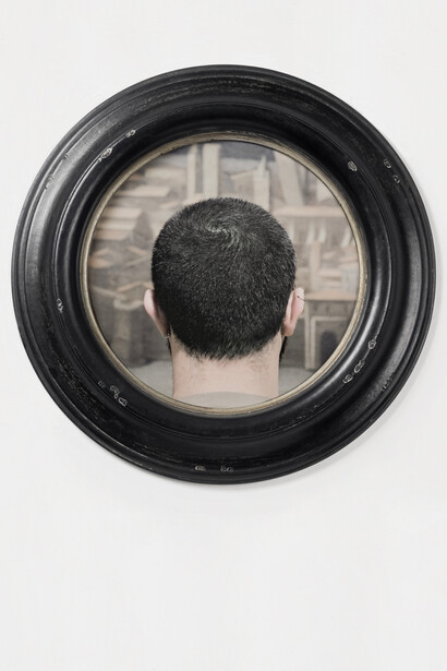 Dalla serie Vedere attraverso, Bologna 2010
(Pinacoteca Nazionale di Bologna), stampa giclée, ⦰ cm 49 © Mario Cresci