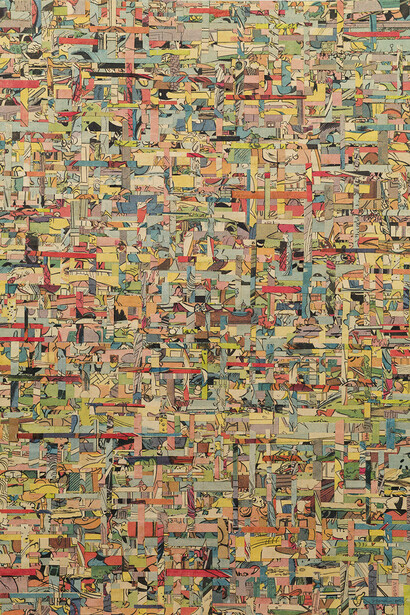 Shinro Ohtake, Japanese Comics, 2000, Printed matter on cardboard, 36.4 x 26.5 cm, Courtesy of the artist and Take Ninagawa, Tokyo