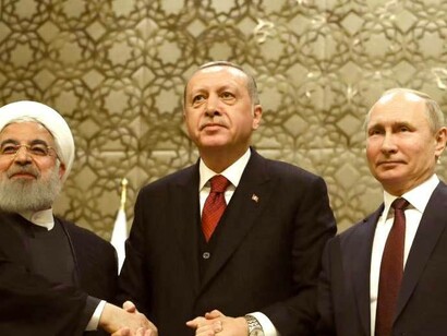 Rohaní, Erdogan y Putin