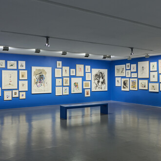 George Condo, exhibition view. Courtesy of Musée d'Art moderne de la Ville de Paris