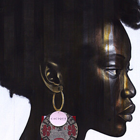 Oluwatobi Adewumi, Queen in another land (detail), 2024. Courtesy of The Camp Gallery