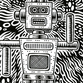 Prof. Bad Trip (Gianluca Lerici), Senza titolo (Robot) (detail), 1996. Mit freundlicher genehmigung von Mart