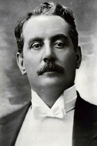 GIacomo Puccini nel 1920 circa