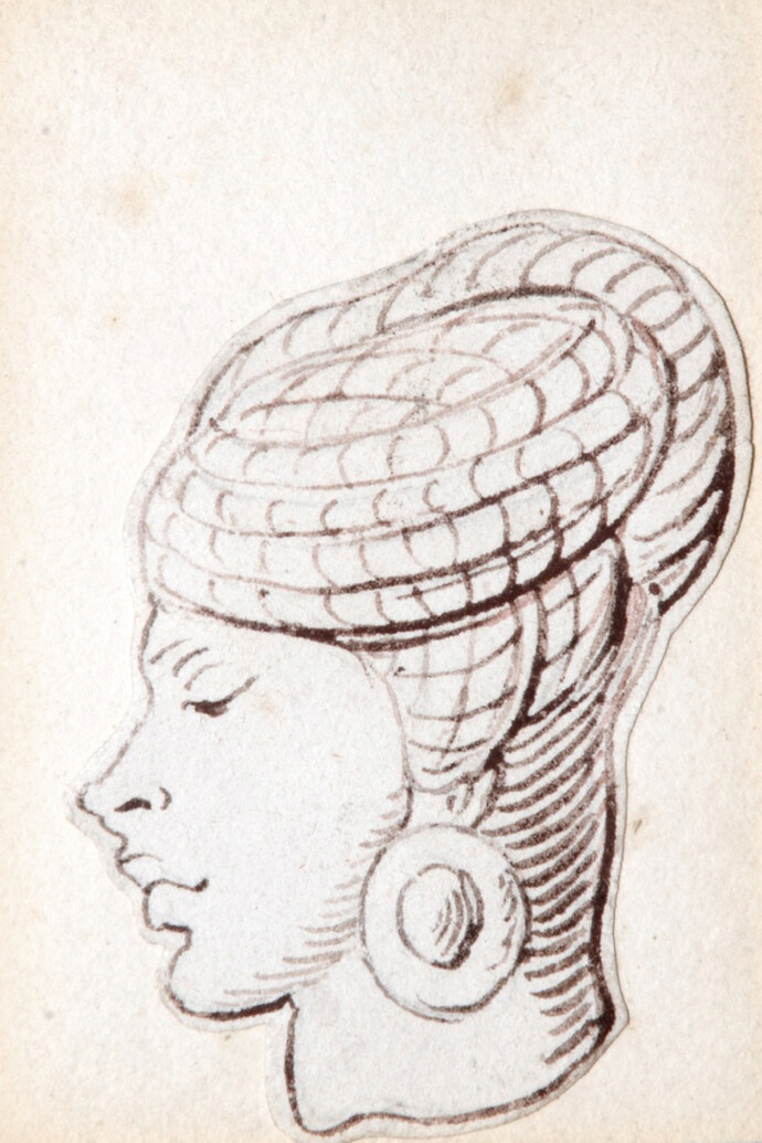 Thomas Rowlandson, Egyptian Profile, Courtesy of Chris Beetles Gallery, St James, London
