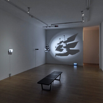 Jennifer & Kevin McCoy, ReLensing, exhibition view. Courtesy of bitforms gallery