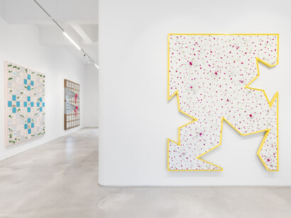 Sarah Benslimane, New Works 2023, installation view © Bruno Lopes. Courtesy of Galeria Madragoa