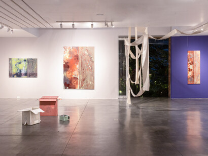 Verónica Lehner, De ruidos, desbordes y otras fricciones, exhibition view. Courtesy of La Cometa Gallery