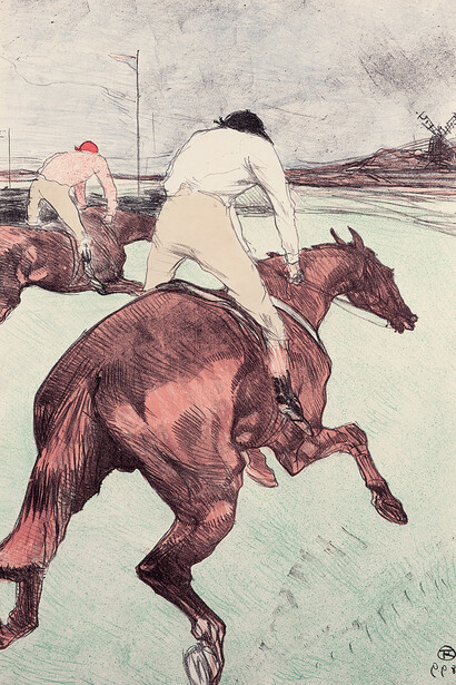 Henri de Toulouse-Lautrec - Babylone d'Allemagne, 1884 - Color Lithography, 120x84,5 cm © Herakleidon Museum, Athens, Greece