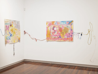 Jemi Gale, promise to sing for you, exhibition view. Courtesy of Goolugatup Heathcote