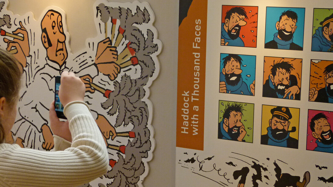 The Hergé area. Courtesy of Comics Art Museum