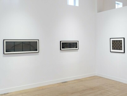 Chris McCaw. Time and Tides, Exhibition view. courtesy of Haines Gallery