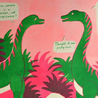 Think Like A Billionaire. Courtesy of Under Construction Gallery