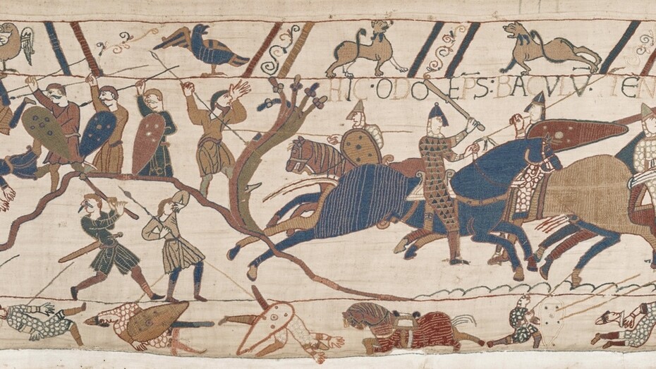 Tapiz de Bayeux, siglo XI, British Museum en Londres, Reino Unido
