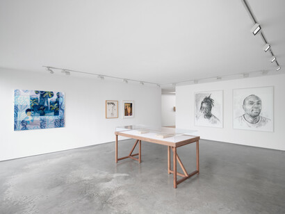 Various artists, Finding my blue sky, exhibition view. Courtesy of Lisson Gallery 