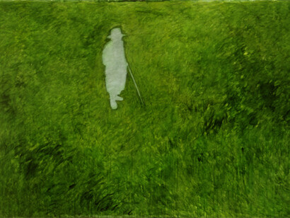 May Stevens, Green Field, 1990. (c) May Stevens; Courtesy of the artist and Ryan Lee, New York