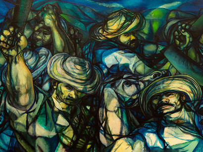 Servando Cabrera Moreno, Milicias campesinas (1961, detalle)