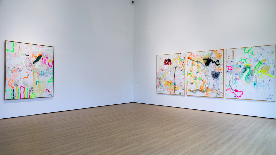 Yang Shu, Untitled, exhibition view. Courtesy of A Thousand Plateaus Art Space