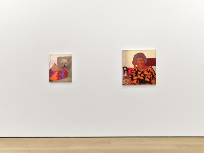 Arcmanoro Niles, When there’s nothing I can do, I go to my heart, exhibition view. Courtesy of Lehmann Maupin Gallery