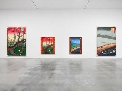 Takashi Murakami, Japonisme→ Cognitive revolution learning from Hiroshige, exhibition view. Courtesy of Gagosian Gallery