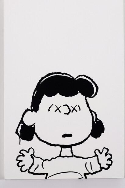 KAWS, "GIRL" 2014, Acrylic on canvas, 89 x 58,5 cm / 35 x 23 inches, Courtesy Galerie Perrotin