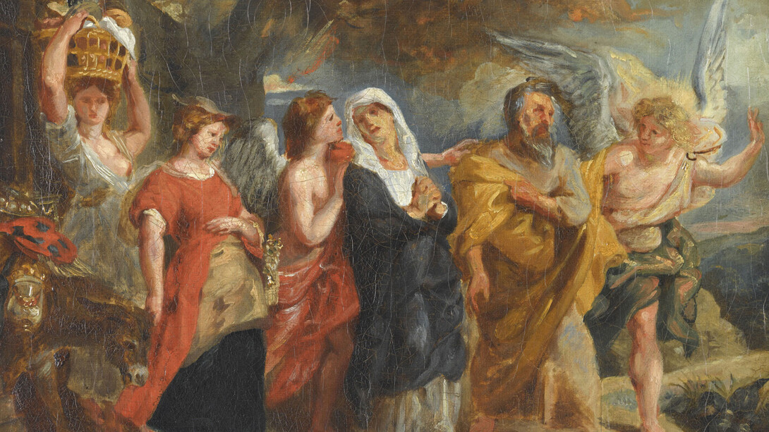 Eugène Delacroix, La fuite de Loth. Courtesy of Musée national Eugène-Delacroix