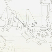 Lux Lindner, FAL del conscripto Juan Laguna vigila patio de juegos donde el Niño Mierda busca la Sala de Mapas, 2026. Courtesy of Nora Fisch Gallery